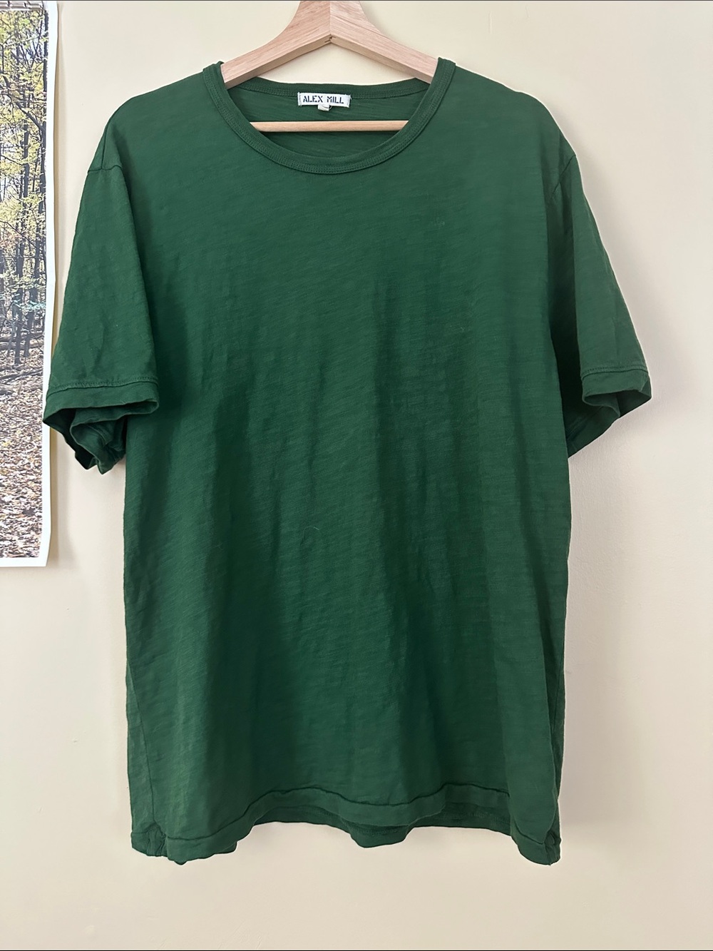 Alex Mill Men’s Standard T-Shirt in Slub Cotton - Evergreen